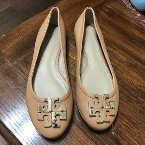 Tory Burch Lowell Flat in natural blush